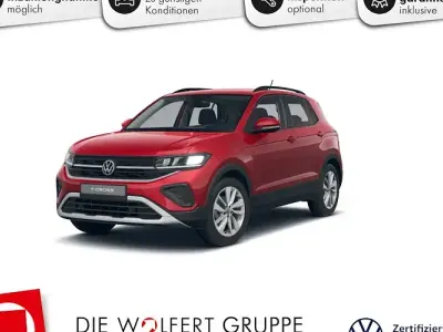 Gebraucht VW T-Cross Life 95 PS (69 kW) 2025 Kings red metallic SUV