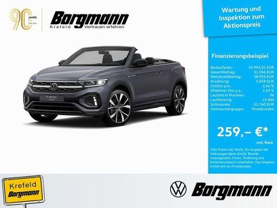 Gebraucht VW T-Roc Cabriolet R-line 150 PS (110 kW) 2025 Grau Cabrio