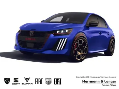 Neu Peugeot e-208 GTi 206 kW (281 PS) 2026 Blau Kleinwagen