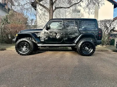 Brugt Jeep Wrangler Sahara 200 HK (147 kW) 2018 Sort SUV