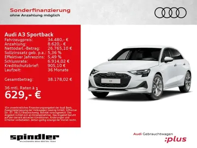 Gebraucht Audi A3 Advanced Plus 204 PS (150 kW) 2025 Gletscherweiß metallic Limousine