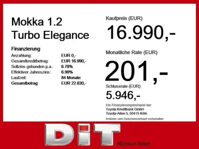 Gebraucht Opel Mokka Elegance 131 PS (96 kW) 2022 Perl blau/voltaik blau (metallic) SUV