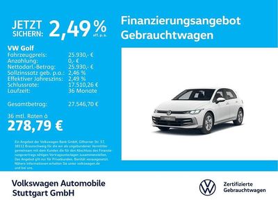 Gebraucht VW Golf VIII Life 150 PS (110 kW) 2025 Pure white Limousine