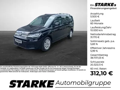 Neu VW Caddy Maxi Family 116 PS (85 kW) 2026 Schwarz (deep black perleffekt) Van / Kleinbus