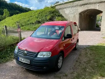 Gebraucht VW Caddy Life 75 PS (55 kW) 2007 Rot Van / Kleinbus