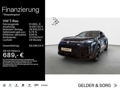 Grenadillschwarz metallic Neu 2026 VW T-Roc R-line SUV | 51.990 €