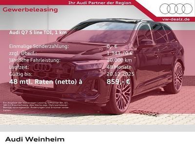 Schwarz (mythosschwarz metallic) Neu 2025 Audi Q7 S-Line SUV | 116.164 €