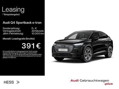 Schwarz Gebraucht 2025 Audi Q4 Sportback e-tron S-Line SUV | 44.759 € (Superpreis)