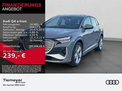Gebraucht Audi Q4 e-tron S-Line 125 kW (170 PS) 2023 Grau SUV