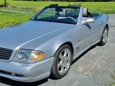 Gebraucht Mercedes SL500 306 PS (225 kW) 2002 Silber Cabrio