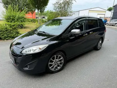 Gebraucht Mazda 5 Prime-Line 116 PS (85 kW) 2015 Onyxschwarz metallic Van / Kleinbus