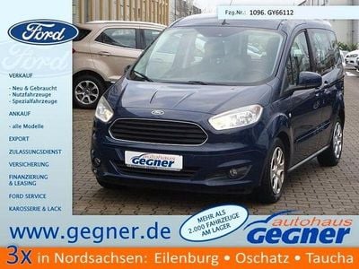 Gebraucht Ford Tourneo Courier Trend 101 PS (74 kW) 2016 Blau Van / Kleinbus