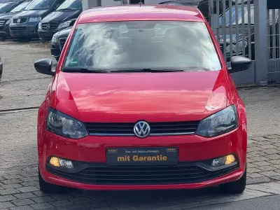 Gebraucht VW Polo Trendline 60 PS (44 kW) 2014 Rot Kleinwagen