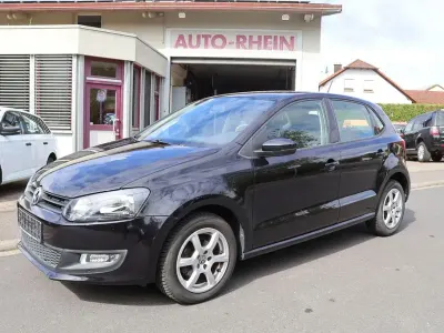 Gebraucht VW Polo Trendline 69 PS (50 kW) 2012 Schwarz Kleinwagen