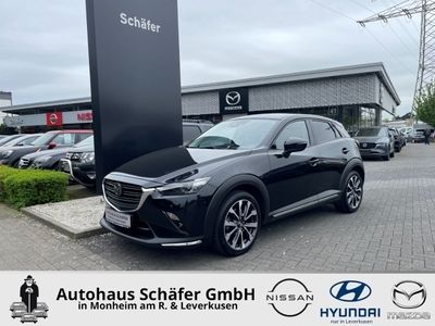 gebraucht Mazda CX-3 Sports Bose Apple CarPlay Schaltwippe Navi ACC SHZ Temp LenkradHZG Klimaautom Notbremsass.