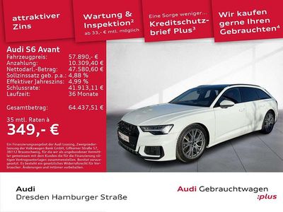 Gebraucht Audi S6 Ambiente 344 PS (253 kW) 2023 Gletscherweiß metallic Kombi