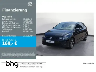 Gebraucht VW Polo Goal 95 PS (69 kW) 2025 Schwarz Kleinwagen