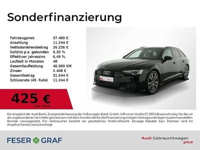 Brillantschwarz Gebraucht 2022 Audi A6 S-Line Kombi | 37.480 € (Guter Preis)