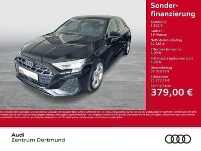 Begagnad Audi A3 S-Line 150 HK (110 kW) 2025 Svart Sedan