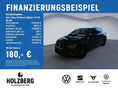 Neu Seat Ibiza Black Edition 116 PS (85 kW) 2026 Schwarz Kleinwagen