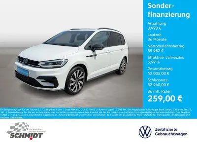 Gebraucht VW Touran Highline 150 PS (110 kW) 2025 Weiß Van / Kleinbus