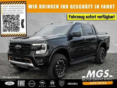 Ny Ford Ranger Wildtrack 205 HK (150 kW) 2026 Sort Pickup / Ladvogn