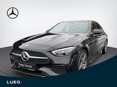 Schwarz Gebraucht 2024 Mercedes C300 AMG Limousine | 48.980 € (Fairer Preis)
