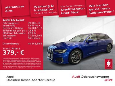 Gebraucht Audi A6 Sport 367 PS (269 kW) 2022 Ultrablau metallic Kombi