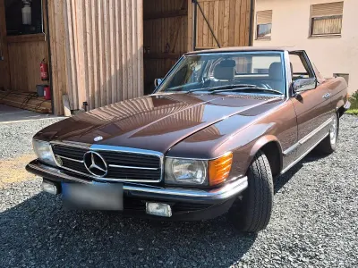 Gebraucht Mercedes SL280 185 PS (136 kW) 1983 Braun Cabrio
