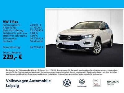 Second-hand VW T-Roc Sportline 150 CP (110 kW) 2022 Alb SUV
