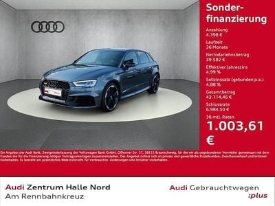 Usata Audi RS3 Sportback Comfort 400 CV (294 kW) 2020 Grigio Utilitaria