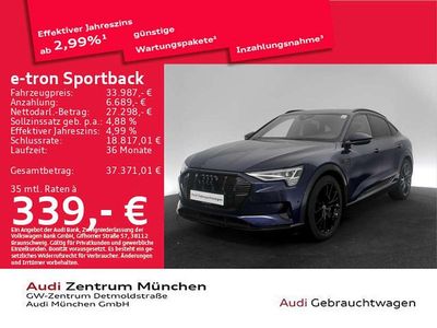Gebraucht Audi e-tron Advanced 300 kW (408 PS) 2022 Navarrablau metallic SUV