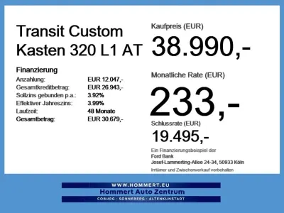 Nouă Ford Transit Custom Trend 170 CP (125 kW) 2026 Alb Monovolum
