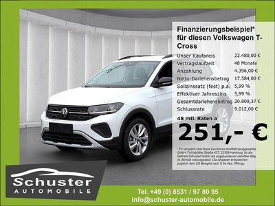 Gebraucht VW T-Cross Goal 95 PS (69 kW) 2024 Weiss SUV