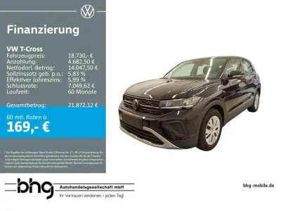 Gebraucht VW T-Cross 95 PS (69 kW) 2025 Schwarz SUV