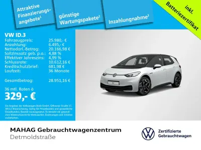 Occasion VW ID.3 Pro 150 kW (204 ch) 2022 Blanc Citadine