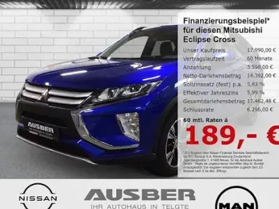 Brugt Mitsubishi Eclipse Cross Diamant Edition 163 HK (119 kW) 2020 Blå SUV