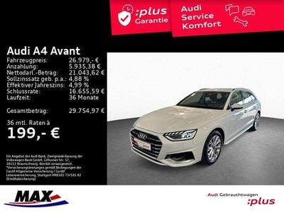 Gebraucht Audi A4 Advanced Plus 204 PS (150 kW) 2022 Gletscherweiß metallic Kombi