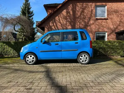 Brugt Opel Agila Comfort 75 HK (55 kW) 2001 Blå MPV
