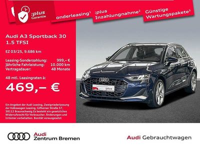Gebraucht Audi A3 Advanced Plus 116 PS (85 kW) 2025 Navarrablau metallic Limousine