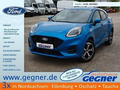 Neu Ford Puma ST-Line 125 PS (91 kW) 2025 Digital aqua blue metallic SUV