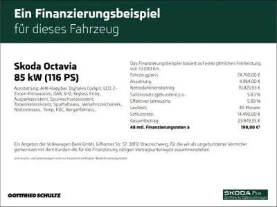 Gebraucht Skoda Octavia Essence 116 PS (85 kW) 2025 Schwarz Kombi