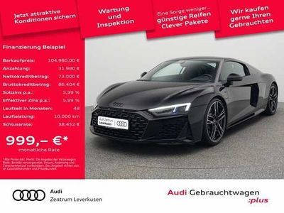 gebraucht Audi R8 Coupé 5.2 V10 NAVI VIRT LASER B&O KAM LEDER, Schwarz