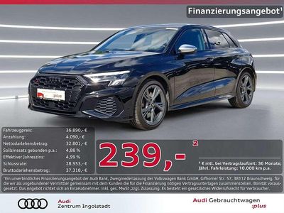 Schwarz metallic Gebraucht 2024 Audi S3 Design Limousine | 35.890 € (Superpreis)