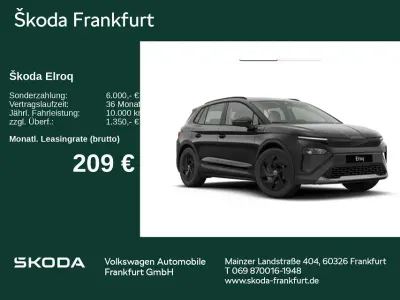 Neu Skoda Elroq Essence 139 kW (190 PS) 2026 Schwarz SUV