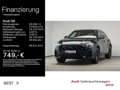 Brugt Audi Q8 S-Line 340 HK (250 kW) 2025 Sort SUV