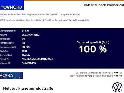 Nieuw VW ID.3 Pure 125 kW (170 PK) 2026 Zwart Hatchback