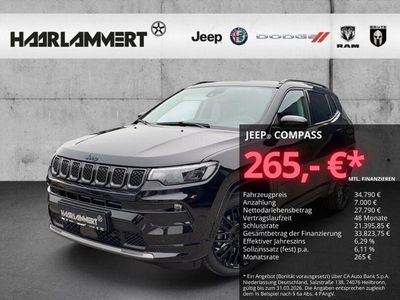 Gebraucht Jeep Compass 241 PS (177 kW) 2023 Schwarz SUV