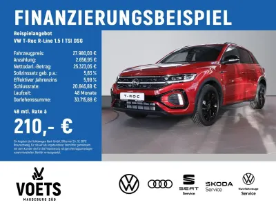 Gebraucht VW T-Roc R-line 150 PS (110 kW) 2025 Rot SUV