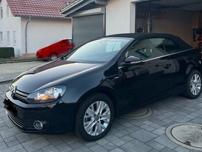 gebraucht VW Golf Cabriolet VI schwarz, Sommerauto, wenig gelaufen